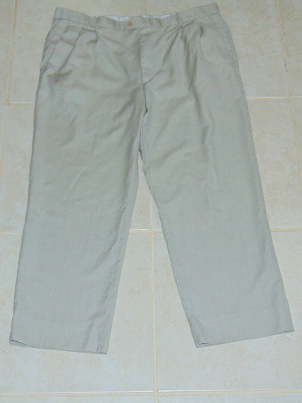Zanella Mens Dress Pant Size 40X27 Grey Embossed Print Trousers Italy